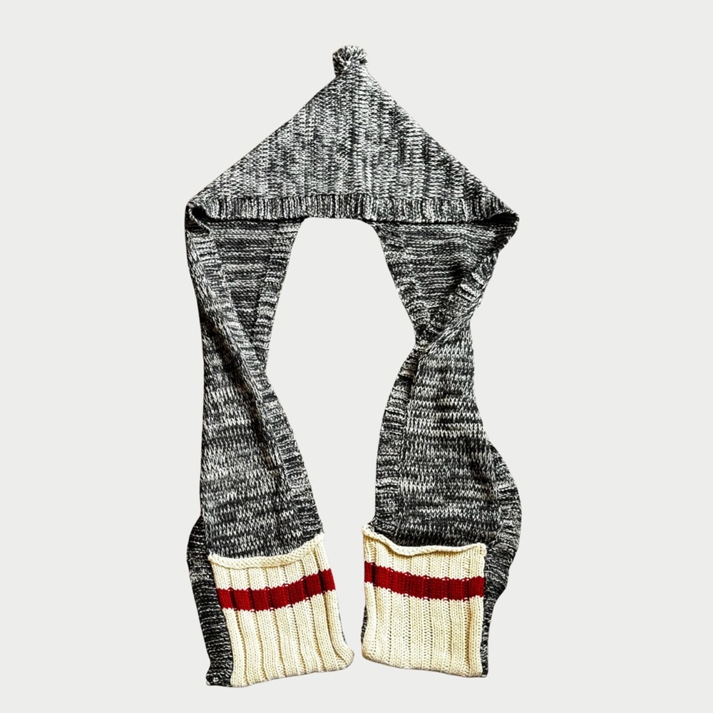 Roots Original Hooded Scarf With Pockets One Size